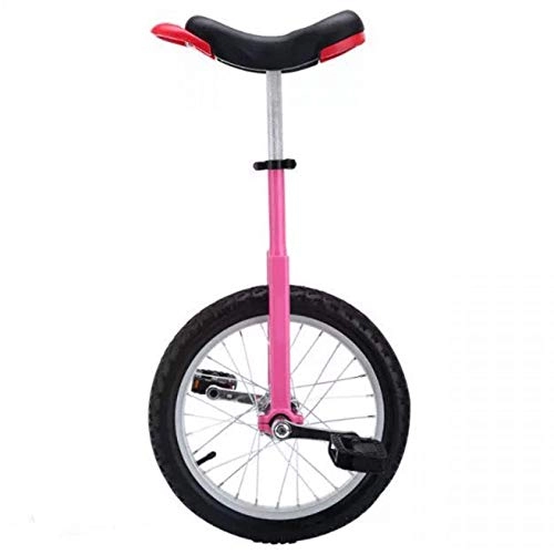 Unicycles : ywewsq 20 Inch Adult Unicycle for Female / Mal / Dad / Mom(150kg / 330 Lb), Beginners One Wheel Bike with Strong Manganese Steel Frame, Easy to Assemble (Color : Pink)