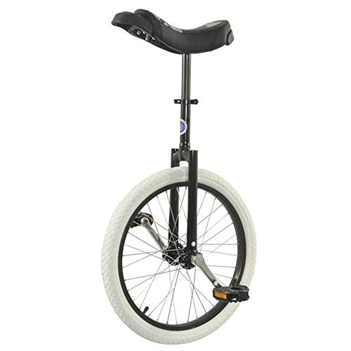 Unicycles : ywewsq 20 Inch Wheel Trainer Unicycle for Adult / Kids / Beginners, Skidproof Mountain Tire Balance Cycling Exercise, Height Adjustable (Color : Black, Size : 20 inch)