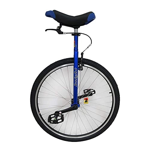 Unicycles : ywewsq 28" Wheel Adults Unicycle with Brakes, Extra Large Heavy Duty Men Teens Boys Balance Bike, for Tall People Height 160-195cm (63"-77"), Load 150kg / 330Lbs (Color : Blue)