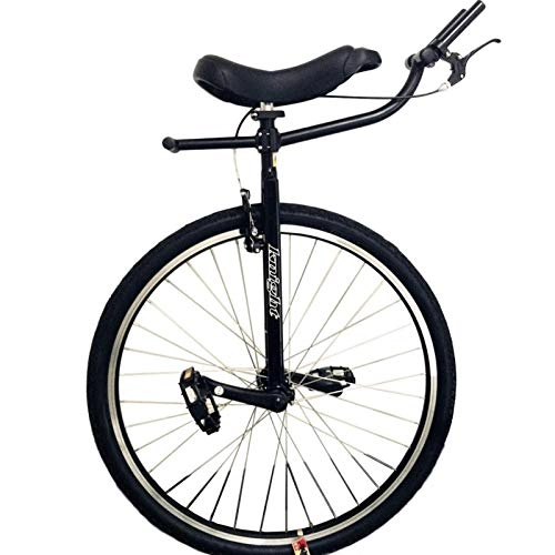 Unicycles : ywewsq Heavy Duty Adults Unicycle for Tall People Height From 160-195cm (63"-77"), 28 Inch Wheel, Extra Large Black Unicycle, Load 150kg / 330Lbs (Color : Black, Size : 28 inch)