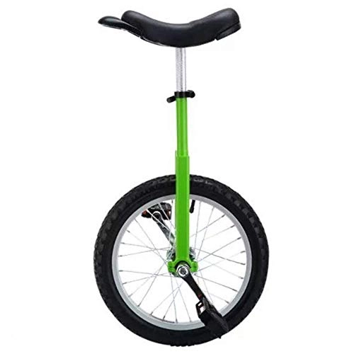 Unicycles : ywewsq Kid's Unicycle for 9-15 Year Old Child / Boys / Girls, 16 Inch Wheel, Best Birthday Gift, 7 Colors Optional (Color : Green, Size : 16 Inch Wheel)