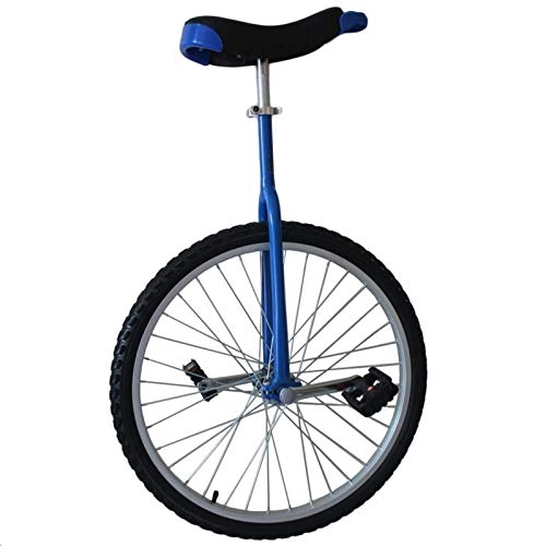 Unicycles : ywewsq Large 24 Inch Unicycle for Adult / Big Kids / Men / Women, Female / Male Unicycle with Alloy Rim, User Tall than 175cm, Best Birthday Gift (Color : Blue, Size : 24 Inch Wheel)