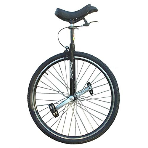 Unicycles : ywewsq Larger Black Unicycle for Adults / Big Kids / Mom / Dad / Tall People Height From 160-195cm (63"-77"), 28 Inch Big Wheel, Load 150kg / 330Lbs (Color : Black, Size : 28 inch)
