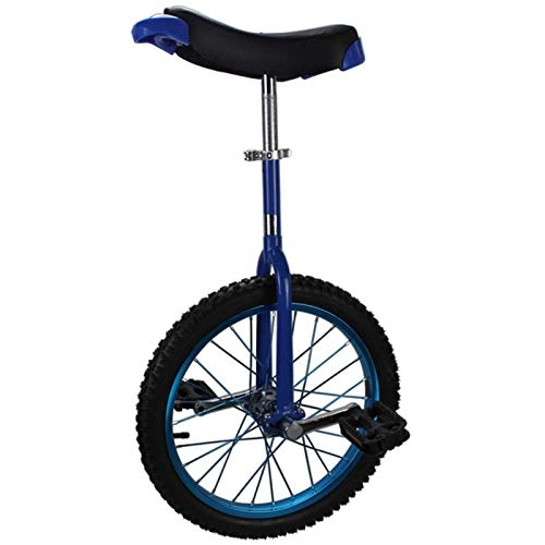Unicycles : ywewsq Small 14" / 16" / 18" Wheel Unicycle for Kids Boys Girls, Large 20" / 24" Adult's Unicycle for Men / Women / Big Kids, Perfect Starter Beginner Uni-Cycle (Color : Blue, Size : 18")