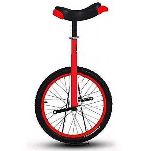 Unicycles : YYLL 12 Inch Unicycle Mountain Bike Wheel Frame Unicycle Cycling Bike with Comfortable Release Saddle Seat，Suitable height: 90-100cm (Color : Red, Size : 12inch)
