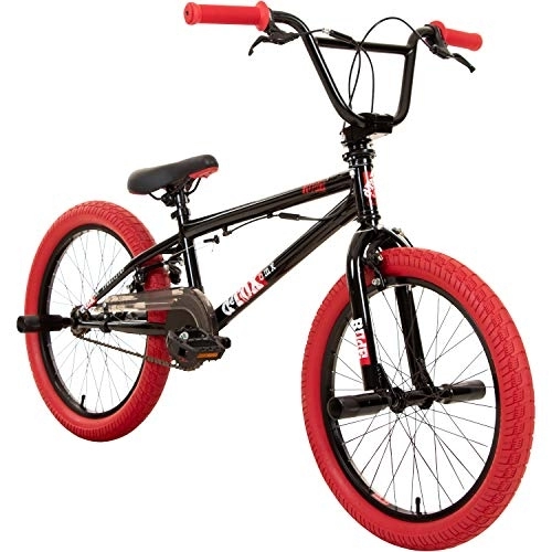BMX : 20' BMX deTOX Freestyle Kinder Neu Anfänger ab 130 cm, 7 J., Farbe:schwarz / rot