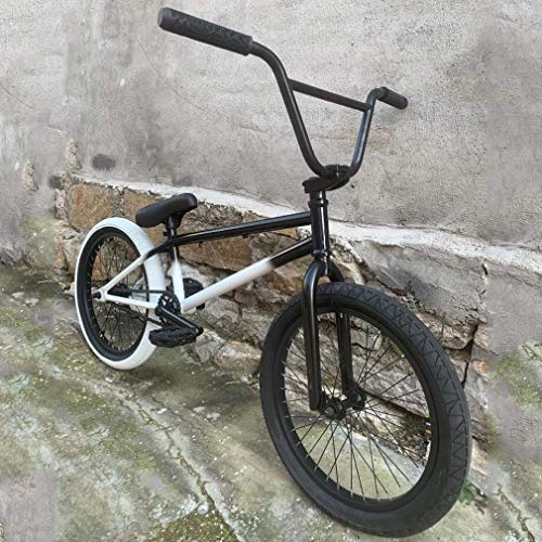 BMX : BMX Bike 20 Zoll Freestyle für Kinder, Erwachsene, hochfester Cr-Mo Rahmen - Vorderradgabel und 8, 75 Zoll Lenker, 25x9T BMX Gearing
