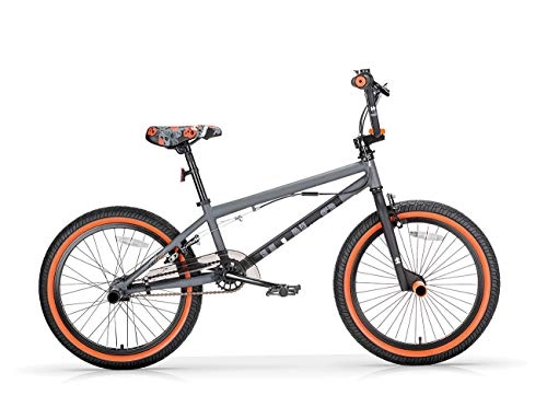 BMX : BMX-Fahrrad Freestyle 20 U-N+O MBM grau orange