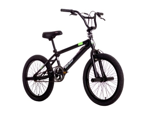 BMX : Karcher BMX Fahrrad, Freestyle Leerlauf, schwarz, Rahmenhöhe: 30 cm, Reifengröße: 20 Zoll (50, 8 cm), 280026