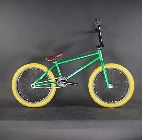 BMX : Leifeng Tower Leichtes, 50, 8 cm Freestyle-BMX-Fahrrad, Stunt-Action-BMX-Fahrrad, geeignet für Anfänger bis Fortgeschrittene, Stahlrahmen, Straßen-BMX-Räder, Lagerräumung (Farbe: E)