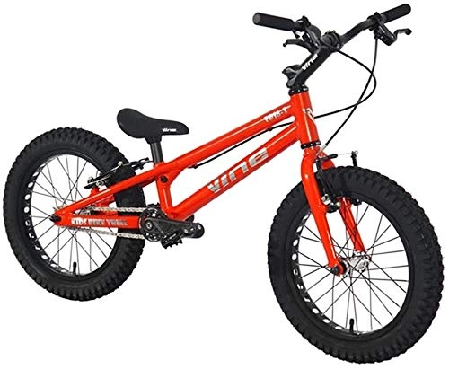 BMX : Leifeng Tower Leichtes, VINE-16 16 Zoll Street Trials Fahrrad komplettes Trial Bike für Kinder, TP16 I Rahmen und Gabel aus Aluminiumlegierung, WinZIP V-Bremse Lagerraum (Farbe: Rot)