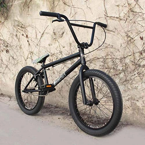 BMX : ZTBXQ Fitness Sport im Freien 20-Zoll-BMX-Bike-Freestyle für Anfänger bis Fortgeschrittene 4130 Chrom-Molybdän-Stahlrahmen 25X9t BMX-Getriebe mit einteiligem Kissen und U-Typ-Bremse