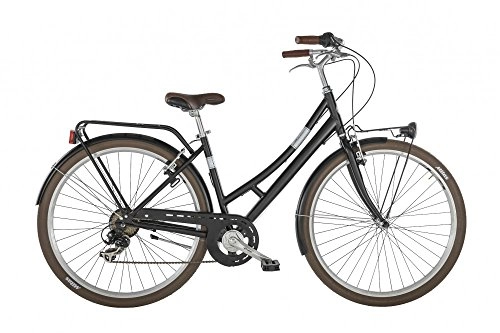City : Alpina Bike 28 Zoll Cityrad Damen Viscontea Velvet 7 Gänge SONDERRABATT Schwarz 46 cm Rahmengröße