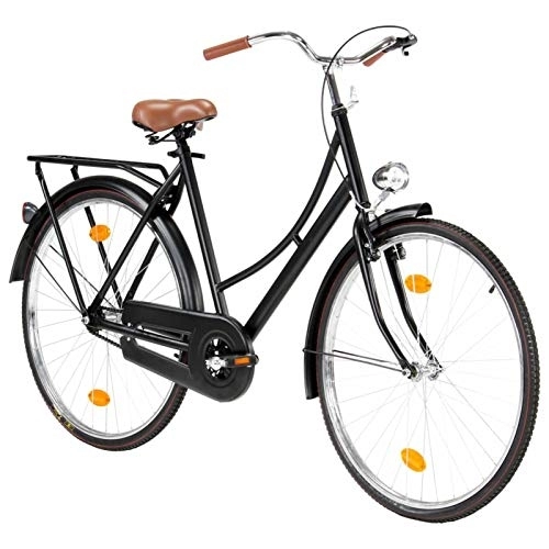 City : Festnight Hollandrad Damen 28 Zoll Rad Hollandrad Herren Singlespeed Fahrrad Fahrrad 28 Zoll Damen Damenrad 28 Zoll mit V-Bremse und Rücktrittbremse 57 cm Rahmen Damen