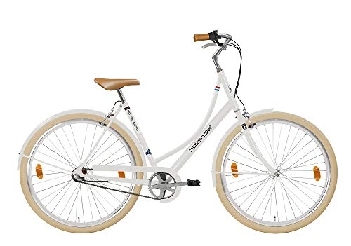 City : Hollandia Erwachsene RoyalDutch DreamMachine 3Gang Shimano Hollandrad Fashionbike, White, 28