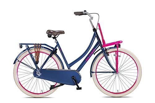 City : Hoopfietsen 28 Zoll Hollandfahrrad Damen Altec Urban Single Speed Grau-Pink 50 cm Rahmengröße