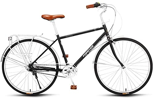 City : lqgpsx 26 Zoll City Classic Bike-Comfort Traditionelles 5-Gang-Fahrrad, Hybrid Urban Commuter Rennrad, 700c Räder(Farbe:B)