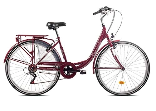City : Roller Bayern Diana City Bike Violett, 28 Zoll Räder, Shimano 6 Gangschaltung, 2 Jahre Garantie - Made in EU