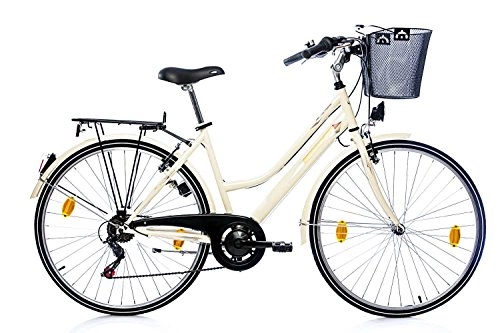 City : tretwerk DIREKT gute Räder Elysee 28 Zoll Citybike, Damen-Fahrrad mit praktischem Korb