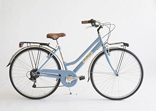 City : Via Veneto Damen-Fahrrad 605 Made in Italy (Blau Mama Nicht Mama)