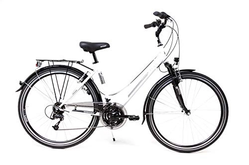 Cross Trail und Trekking : 28 Zoll Trekking Fahrrad Shimano Deore 21 Gang Damen Bike StVZO Gepäckträger B-Ware