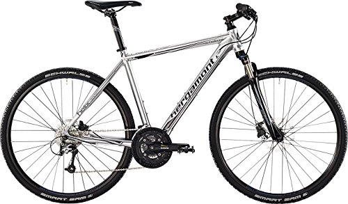 Cross Trail und Trekking : Bergamont Helix 7.0 Cross Trekking Herren Fahrrad silber / schwarz / grau 2015: Größe: 56cm (178-186cm)