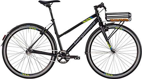 Cross Trail und Trekking : Bergamont Sweep Automatix Damen Fitness Bike Fahrrad schwarz / grün / blau 2015: Größe: 52cm (171-176cm)
