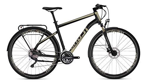 Cross Trail und Trekking : Ghost Square Trekking 6.8 AL U Trekking Bike 2020 (28" Herren Diamant XL / 62cm, Jet Black / EXT Gold)