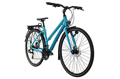 Cross Trail und Trekking : KS Cycling Trekkingrad Damen 28'' Antero blau Aluminiumrahmen RH 53 cm