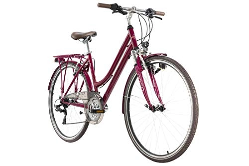 Cross Trail und Trekking : KS Cycling Trekkingrad Damen 28" Vegas rot Flachlenker RH 53 cm