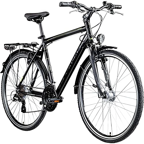 Cross Trail und Trekking : Zündapp T700 700c Trekkingrad Herren Fahrrad Trekking 28 Zoll Trekkingfahrrad StVZO (schwarz, 50 cm)