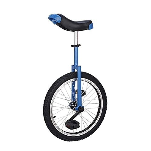 Einräder : 16 Zoll / 18 Zoll / 20 Zoll Einräder, rutschfeste Mountain-Reifen Blue Boys Laufrad, für Erwachsene Kinder Outdoor-Sport-Fitness-Übungen, höhenverstellbar (Größe: 16 Zoll (40, 5 cm) Rad) Langlebig (20