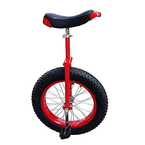 Einräder : 20 / 24 Zoll Einrad, Hhenverstellbar 100 Kg Tragende Einrad Fitness-Zyklus-Fahrrad Gleichgewicht bung Fahrrad, Rot, 20 inch