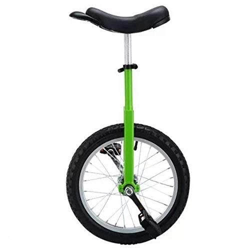 Einräder : 20-Zoll-Einrad für Erwachsene, 16 / 18-Zoll-Einrad für Kinder, grün, verstellbares Outdoor-Einrad mit Leichtmetallfelge, Geburtstagsgeschenk für Jungen (Farbe: Grün, Größe: 20-Zoll-Rad), langlebig