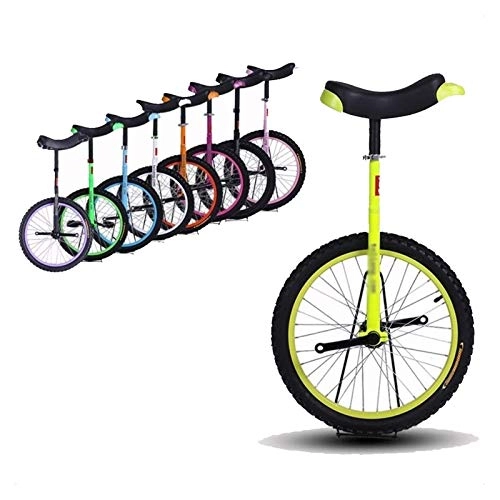 Einräder : AHAI YU 14inch Einrad für Kinder / Jungen / Mädchen, Kleiner Outdoor-Sport Uni-Zyklus, für Anfänger / Kind Alter 5-9 Jahre & Kinderhöhe 1.1-1, 4m, farbige Legierungsrand (Color : Yellow)