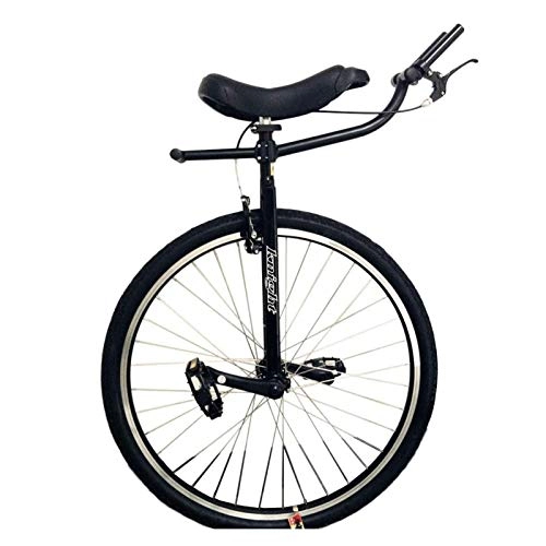 Einräder : AHAI YU Männer Einrad - Schwarz, 28-Zoll-Rad Erwachsene Unisex-Einräte mit Lenker, Handbremse, Hochleistungs-Stahlrahmen, Balance-Übung (Color : Black, Size : 28IN Wheel)