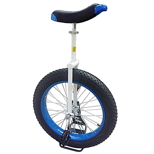 Einräder : CukyI 20-Zoll-Einrad für Anfänger / Erwachsene, Einrad-Laufrad mit robustem Rahmen, mit Bergreifen und Leichtmetallfelge, Belastung 150 kg / 330 Pfund, langlebig (20-Zoll-Rad blau)