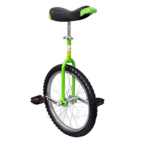 Einräder : EBTOOLS Verstellbares Einrad, Einrad, Einrad, Balance-Fahrrad, Einrad, Raddurchmesser 50, 8 cm, Höhe 80 – 94 cm, Grün und Schwarz