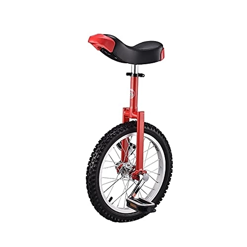 Einräder : Einrad 16" Kinder- / Erwachsenentrainer Einrad Höhenverstellbares Professionelles Einrad Mit Einradständer, 4 Farben Erhältlich (Color : White, Size : 16 Inch) Langlebig