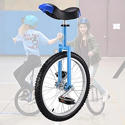 Einräder : Einrad 20" Zoll Rad Einrad für Anfänger / Große Kinder / Unisex Erwachsene, Outdoor-Sport Balance Fitness Radfahren Übung, Verstellbare Höhe (Color : Blue)
