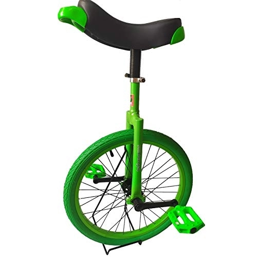 Einräder : Einrad Einrad Grünes Einrad für Kinder / Jugendliche / Anfänger / Kleinkinder, schwere Einräder mit einem Rad und farbigem Reifen (Grün 20 Zoll)