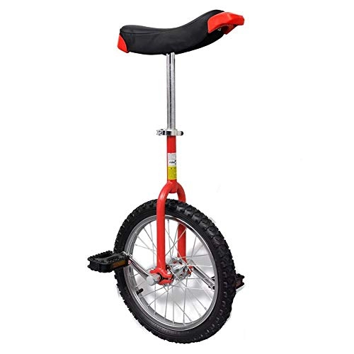 Einräder : Einrad Outdoor, Einrad für Erwachsene Einrad Sport Rotes verstellbares Einrad 16 Zoll