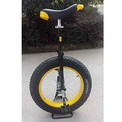 Einräder : FZYE Extra breiter Dicker Fetter Reifen 20-Zoll-Rad Einrad für große Teenager / Erwachsene, perfekte Starter-Uni, verstellbares Sattelrad für selbstausgleichende Übungen