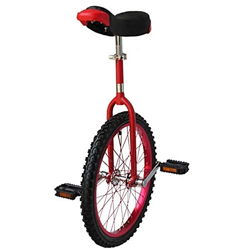 Einräder : HTDXE Unicycle 14 16 18 20 24 Zoll Erwachsener Coach Rad Einrad Leakproof Rad Radfahren Outdoor Sport Fitness-Übungs-Gesundheit (Rot), 20in