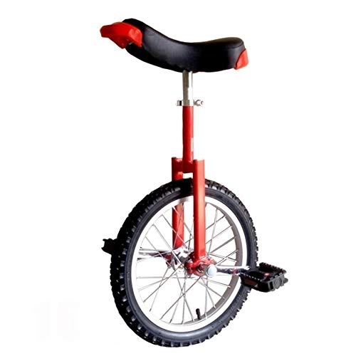 Einräder : HWF Einrad Kinder 24" Rad Erwachsene Trainer Einrad, für Unisex Erwachsene / Big Kids / Mama / Papa, Hochleistungsstahlrahmen und Alufelge, Bestes Geburtstagsgeschenk (Color : Red)