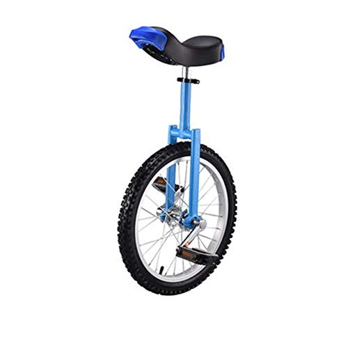 Einräder : JUIANG 16 Zoll Exquisite Felge aus verdickter Aluminiumlegierung Erwachsenentrainer Einrad - Sitz in Verstellbarer Höhe - rutschfest Einrad - Geeignet für Kinder und Erwachsene Blue