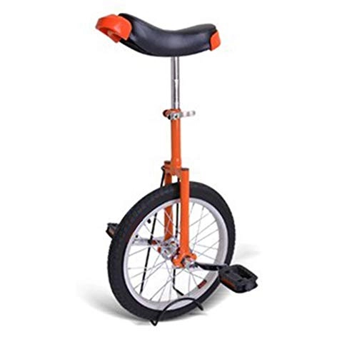 Einräder : JUIANG 20 Zoll Dicker Aluminiumring Erwachsenentrainer Einrad - Verstellbare Höhe Einrad Outdoor - Leicht und langlebig - rutschfest Einrad - Für Anfänger, Kinder und Erwachsene orange