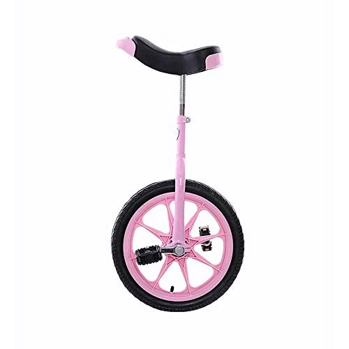 Einräder : Kinder-Trainer Einrad, Gleichgewicht Bikes Schubkarre Anti-Skid-Reifen Gleichgewicht Radfahren bung Hhenverstellbarer Fitness-Fahrrad, Rosa