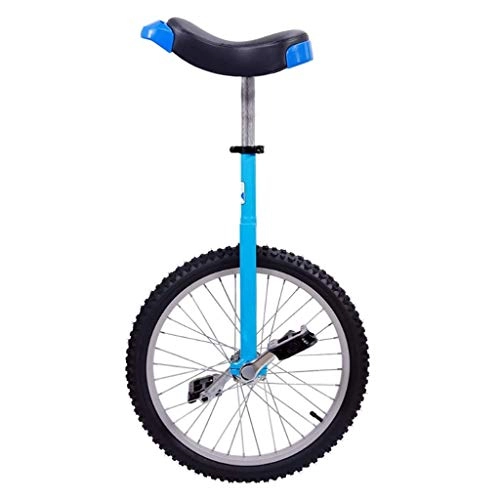 Einräder : lilizhang 20-Zoll-Einrad for Kinder und Erwachsene, einstellbares Einrad mit Legierungsrand einstellbar (Color : Blue)