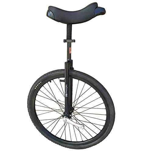 Einräder : Lqdp Einrad Schwarze Herren-Einräder, 28-Zoll-Rad Erwachsene Balancieren Radfahren für Große Menschen / Ihren Vater (Größe von 160-195 cm), mit Hochleistungsständer